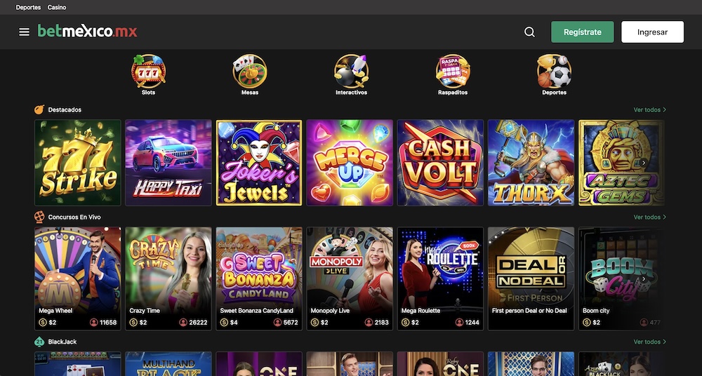 betmexico pagina de casino